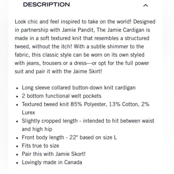 Smash + Tess Jamie Cardigan Size Large NEW - Picture 10 of 10